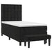 Pat box spring cu saltea, negru, 80x200 cm, catifea - WALTI WALTI