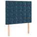 Pat box spring cu saltea, albastru închis, 80x200 cm, catifea - WALTI WALTI