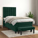 Pat box spring cu saltea, verde închis, 90x190 cm, catifea - WALTI WALTI