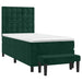 Pat box spring cu saltea, verde închis, 90x200 cm, catifea - WALTI WALTI