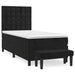 Pat box spring cu saltea, negru, 100x200 cm, catifea - WALTI WALTI