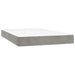 Pat continental cu saltea, gri deschis, 120x200 cm, catifea - WALTI WALTI