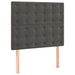 Pat box spring cu saltea, gri închis, 120x200 cm, catifea - WALTI WALTI