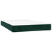 Pat box spring cu saltea, verde închis, 120x200 cm, catifea - WALTI WALTI