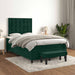 Pat box spring cu saltea, verde închis, 120x200 cm, catifea - WALTI WALTI