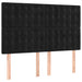 Pat box spring cu saltea, negru, 140x190 cm, catifea - WALTI WALTI