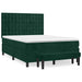 Pat box spring cu saltea, verde închis, 140x190 cm, catifea - WALTI WALTI