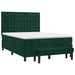 Pat box spring cu saltea, verde închis, 140x190 cm, catifea - WALTI WALTI
