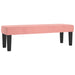 Pat box spring cu saltea, roz, 140x190 cm, catifea - WALTI WALTI