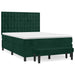 Pat box spring cu saltea, verde închis, 140x200 cm, catifea - WALTI WALTI