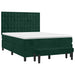 Pat box spring cu saltea, verde închis, 140x200 cm, catifea - WALTI WALTI