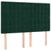Pat box spring cu saltea, verde închis, 140x200 cm, catifea - WALTI WALTI