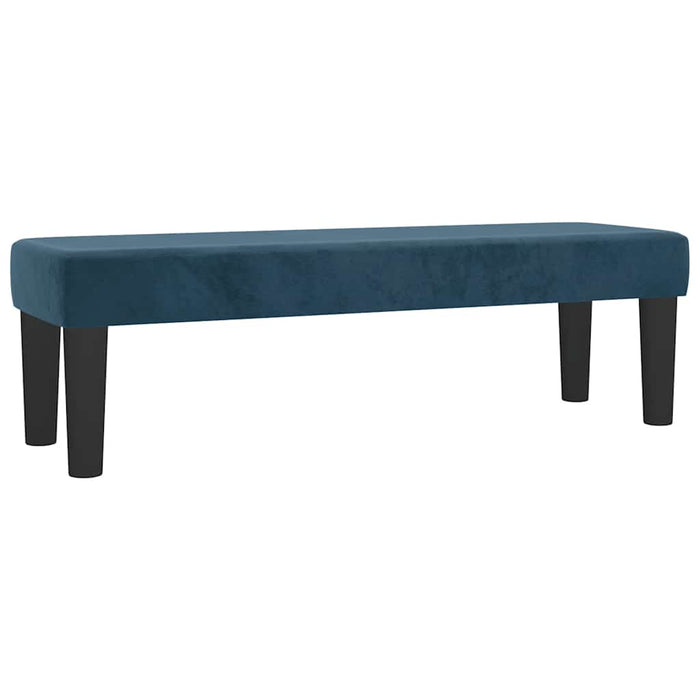 Pat box spring cu saltea, albastru închis, 140x200 cm, catifea - WALTI WALTI