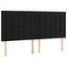 Pat box spring cu saltea, negru, 160x200 cm, catifea - WALTI WALTI