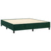 Pat box spring cu saltea, verde închis, 160x200 cm, catifea - WALTI WALTI