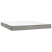 Pat box spring cu saltea, gri deschis, 180x200 cm, catifea - WALTI WALTI