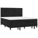 Pat box spring cu saltea, negru, 180x200 cm, catifea - WALTI WALTI