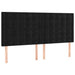 Pat box spring cu saltea, negru, 180x200 cm, catifea - WALTI WALTI