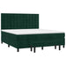 Pat box spring cu saltea, verde închis, 180x200 cm, catifea - WALTI WALTI