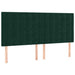 Pat box spring cu saltea, verde închis, 180x200 cm, catifea - WALTI WALTI