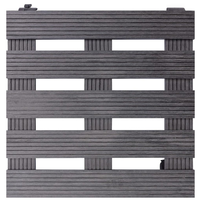 Cărucioare pentru plante, 4 buc., gri, 30x30x7,5 cm, WPC - WALTI WALTI