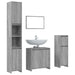 Set mobilier de baie, 4 piese, gri sonoma, lemn prelucrat - WALTI WALTI