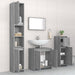 Set mobilier de baie, 4 piese, gri sonoma, lemn prelucrat - WALTI WALTI