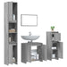 Set mobilier de baie, 4 piese, gri sonoma, lemn prelucrat - WALTI WALTI
