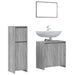 Set mobilier de baie, 3 piese, gri sonoma, lemn prelucrat - WALTI WALTI