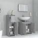 Set mobilier de baie, 3 piese, gri sonoma, lemn prelucrat - WALTI WALTI