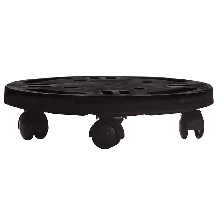 Cărucioare de plante cu roți 2 buc. negru diametru 30 cm 170 kg - WALTI WALTI