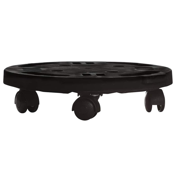 Cărucioare de plante cu roți 5 buc. negru diametru 30 cm 170 kg - WALTI WALTI