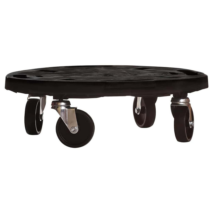 Cărucioare de plante cu roți 5 buc. negru diametru 40 cm 275 kg WALTI