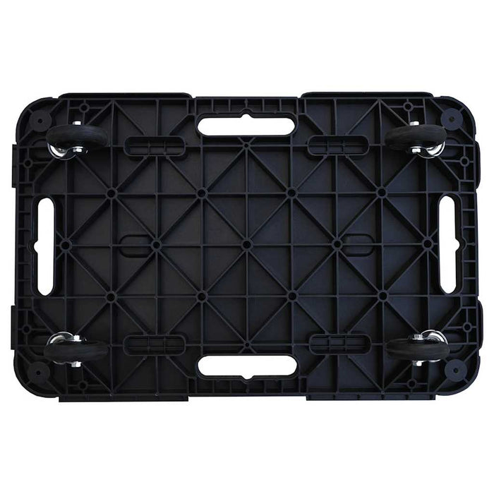 Cărucioare de transport 2 buc. negru 58x38x12 cm polipropilenă WALTI