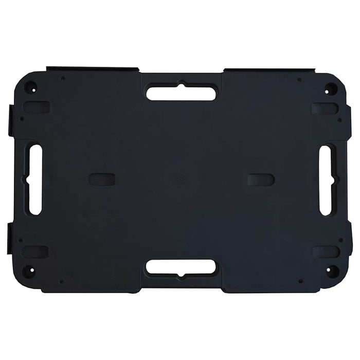 Cărucioare de transport 2 buc. negru 58x38x12 cm polipropilenă WALTI