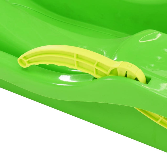 Sanie cu frâne, verde, 87x40x18 cm, polipropilenă - WALTI WALTI