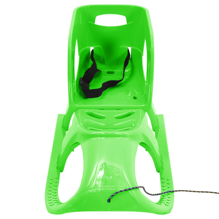 Sanie cu scaun, verde, 102,5x40x23 cm, polipropilenă - WALTI WALTI
