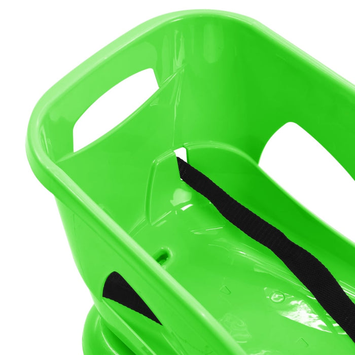 Sanie cu scaun, verde, 102,5x40x23 cm, polipropilenă - WALTI WALTI