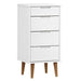 Dulap cu sertare, alb, 40x35x82 cm, lemn masiv de pin - WALTI WALTI