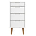 Dulap cu sertare, alb, 40x35x82 cm, lemn masiv de pin - WALTI WALTI
