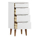 Dulap cu sertare, alb, 40x35x82 cm, lemn masiv de pin - WALTI WALTI