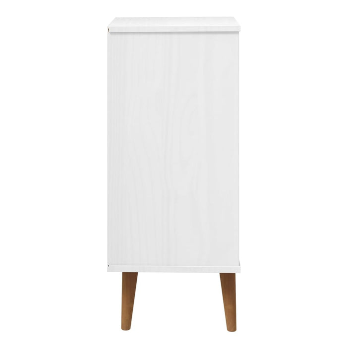 Dulap cu sertare, alb, 40x35x82 cm, lemn masiv de pin - WALTI WALTI