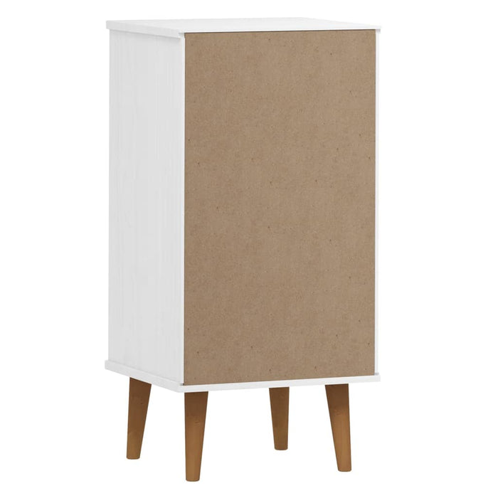 Dulap cu sertare, alb, 40x35x82 cm, lemn masiv de pin - WALTI WALTI