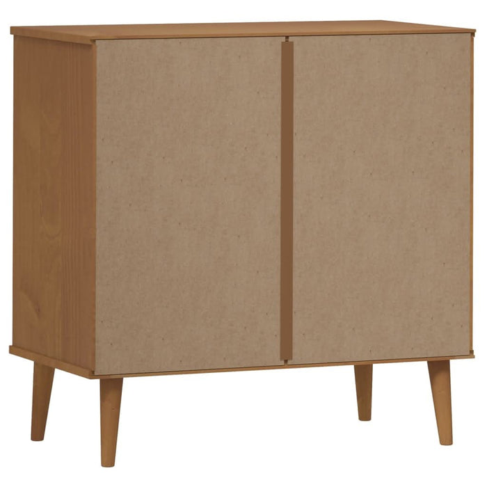 Dulap cu sertare „MOLDE” maro, 80x40x80 cm, lemn masiv de pin - WALTI WALTI