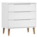 Dulap cu sertare „MOLDE” alb, 80x40x80 cm, lemn masiv de pin - WALTI WALTI