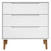 Dulap cu sertare „MOLDE” alb, 80x40x80 cm, lemn masiv de pin - WALTI WALTI