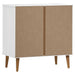 Dulap cu sertare „MOLDE” alb, 80x40x80 cm, lemn masiv de pin - WALTI WALTI