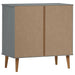 Dulap cu sertare „MOLDE”, gri, 80x40x80 cm, lemn masiv de pin - WALTI WALTI