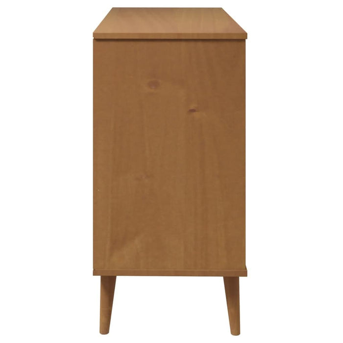 Dulap cu sertare „MOLDE”, maro, 113x40x80 cm, lemn masiv de pin - WALTI WALTI