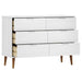 Dulap TV „MOLDE” alb, 113x40x80 cm, din lemn masiv de pin - WALTI WALTI